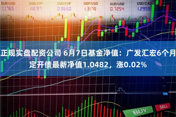 正规实盘配资公司 6月7日基金净值：广发汇宏6个月定开债最新净值1.0482，涨0.02%