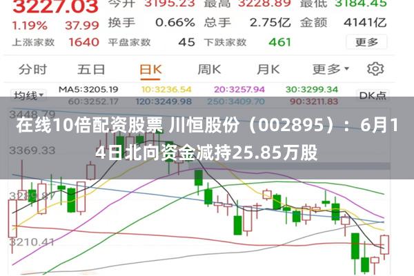 在线10倍配资股票 川恒股份（002895）：6月14日北向资金减持25.85万股